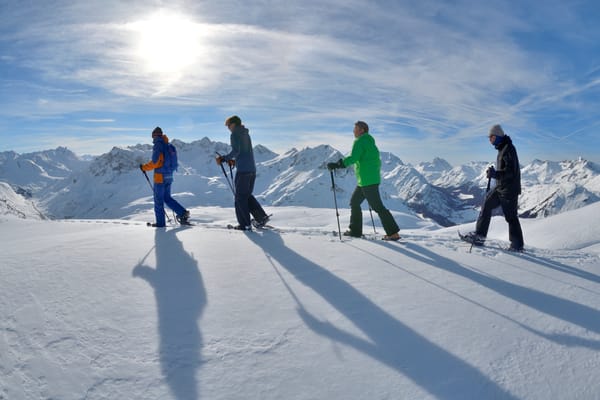 Family Snowshoe Hiking